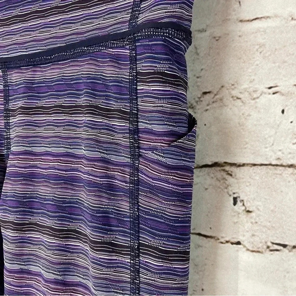 Lululemon Pace Rival Crop Size 4 Space Dye Twist Ultra Violet Multi/Naval Blue - Picture 6 of 14